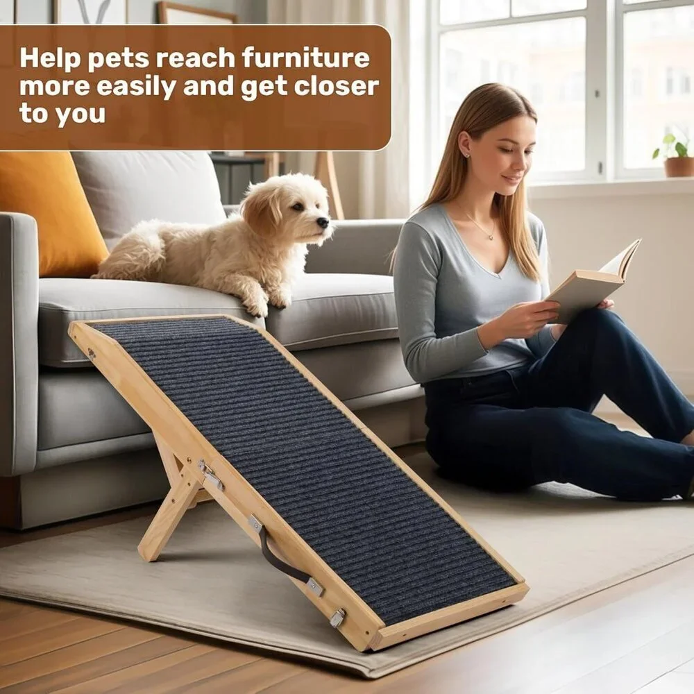 Wood Dog Ramp for Bed
